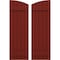 Ekena Millwork Americraft 5-Board (2 Batten) Wood Joined Board-n-Batten Shutters w/Ellipt Top, ARW101BE518X77MRH, PR ARW101BE518X77MRH - alternate 1